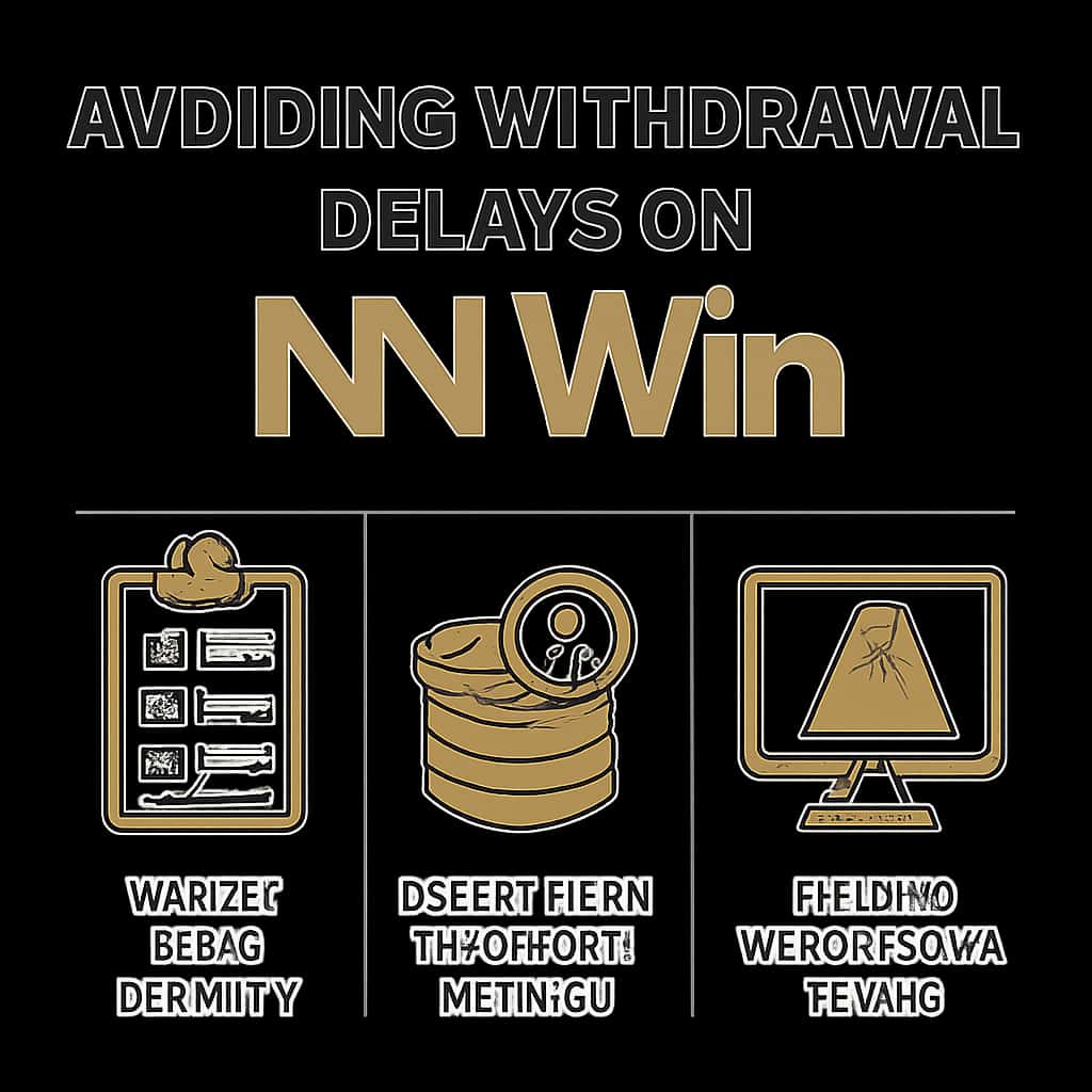 Diagram illustrating the steps to prevent withdrawal delays on NN Win.