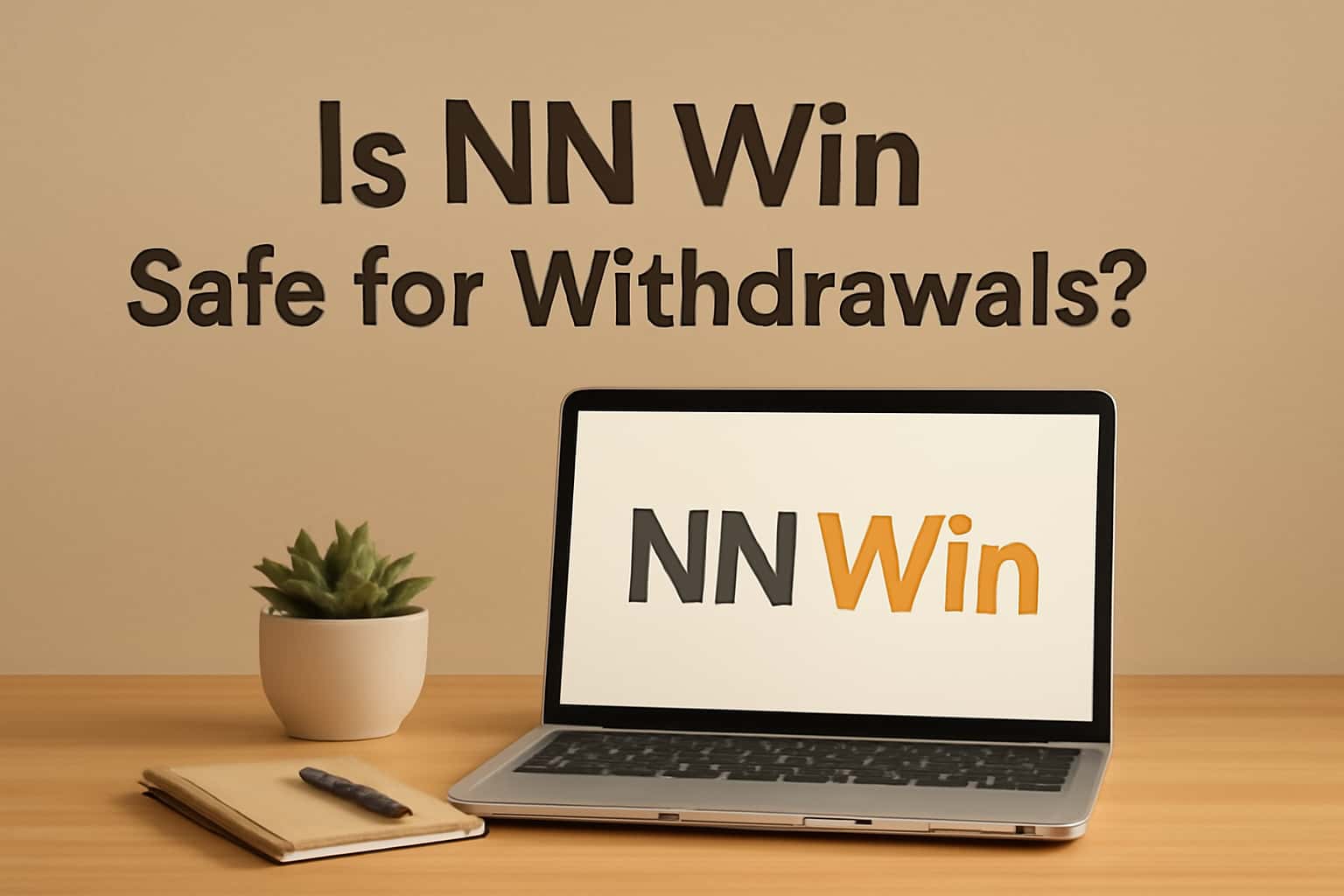 A neutral informational scene discussing the safety of NN Win withdrawals.