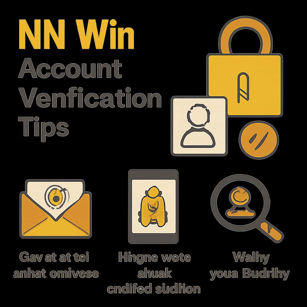 An educational illustration about NN Win Account Verification Tips.