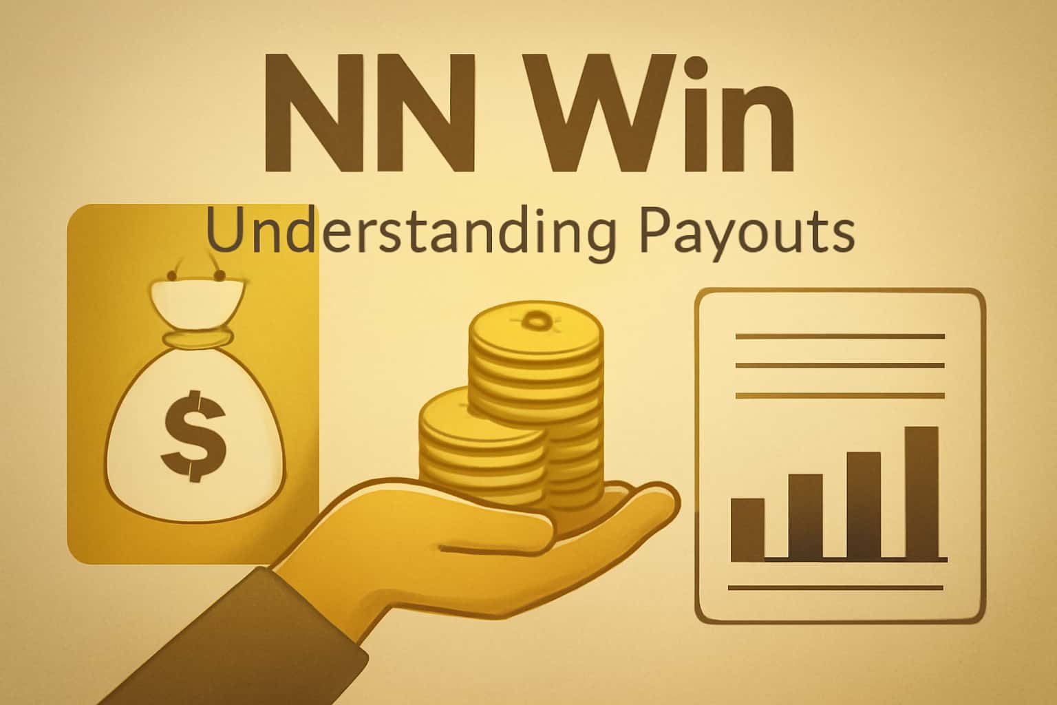 An informative graphic representation of NN Win payouts with a futuristic design.