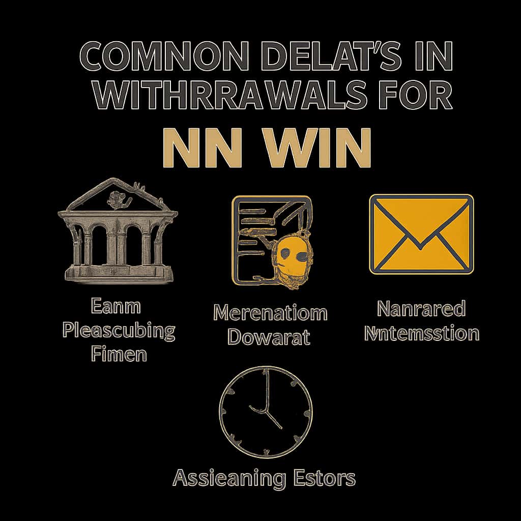 A diagram illustrating common delays in withdrawals for NN Win.