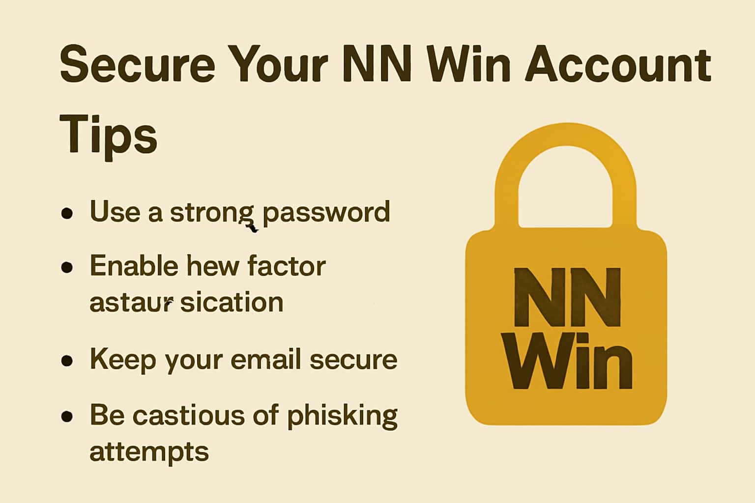 A neutral scene depicting secure account management practices for NN Win.